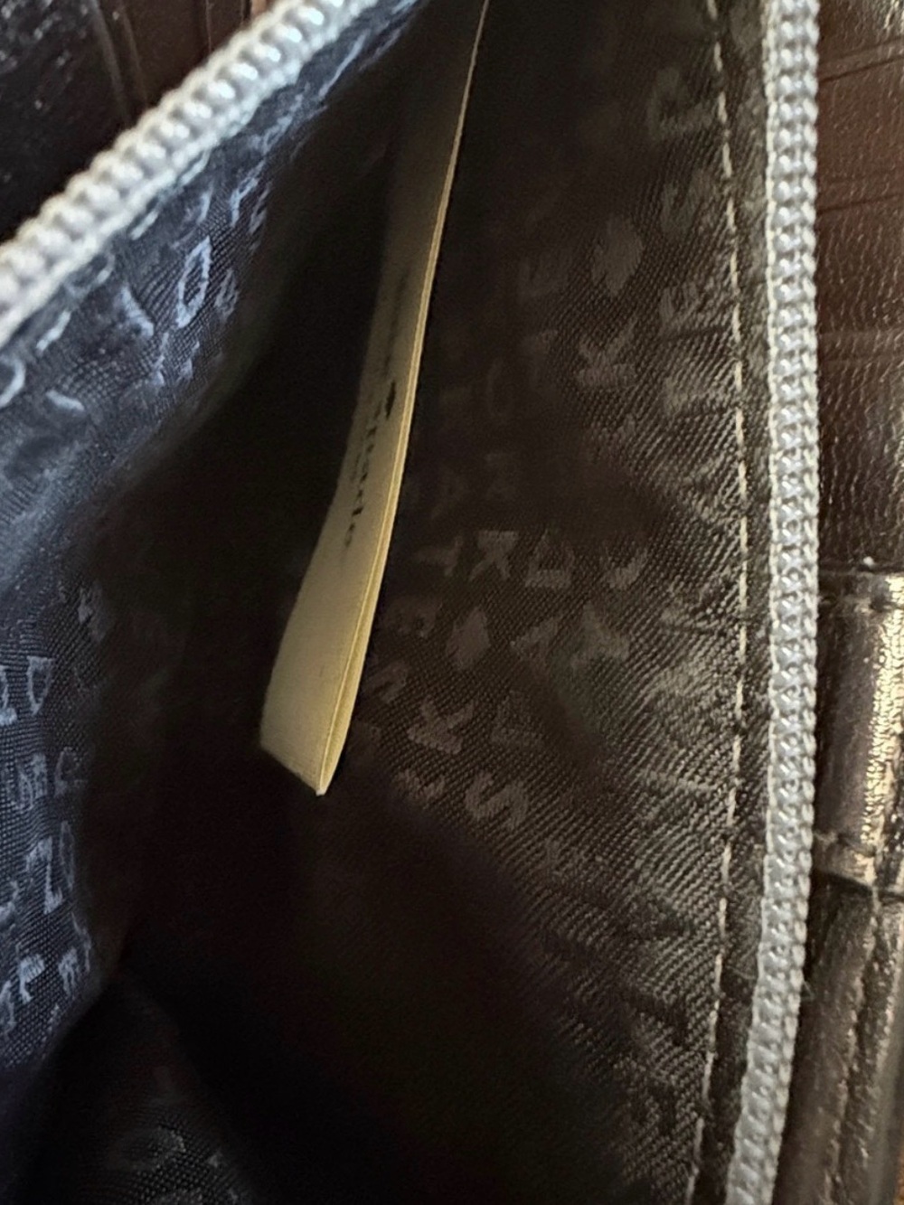 kate spade metallic gray pebbled leather zip wallet - Picture 11 of 15